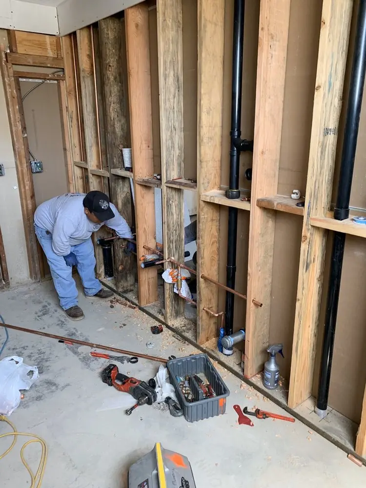 Commercial rough-in plumbing for Gas Line Repair in Montague